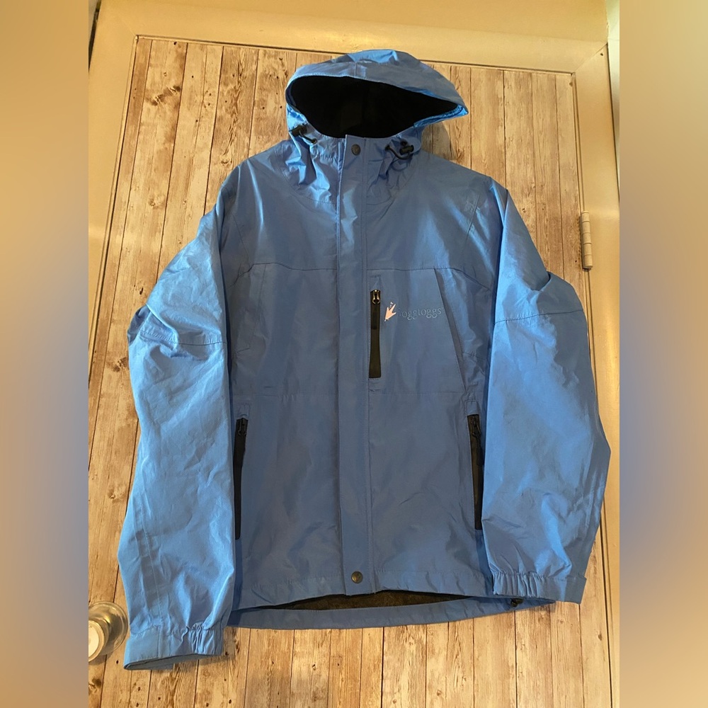 Toadz by Frogg toggs womens jacket size medium rain coat fishing blue